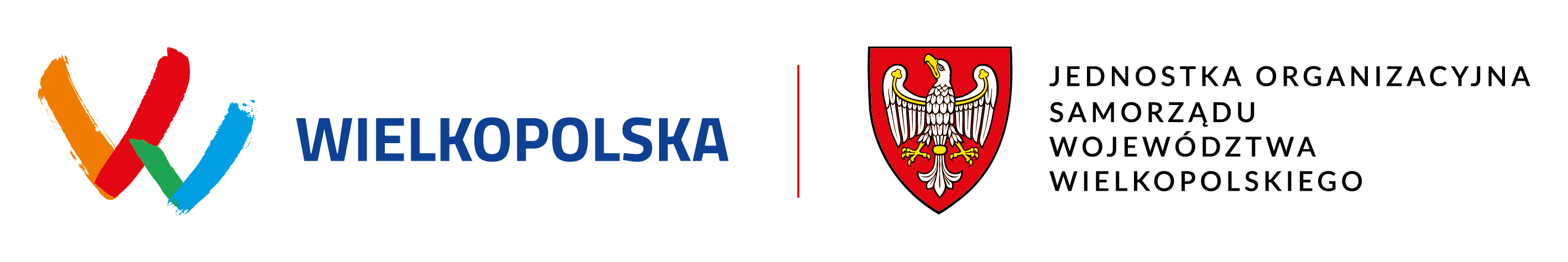 Logo Wielkopolska i herb Jednostka Organizacyjna Samorządu Województwa Wielkopolskiego